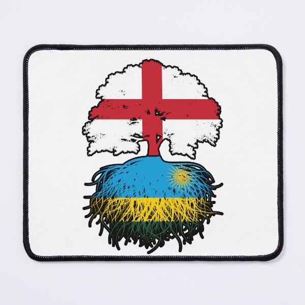 Item preview, Rwanda Rwandan English England Tree Roots Flag designed and sold by FlagX.