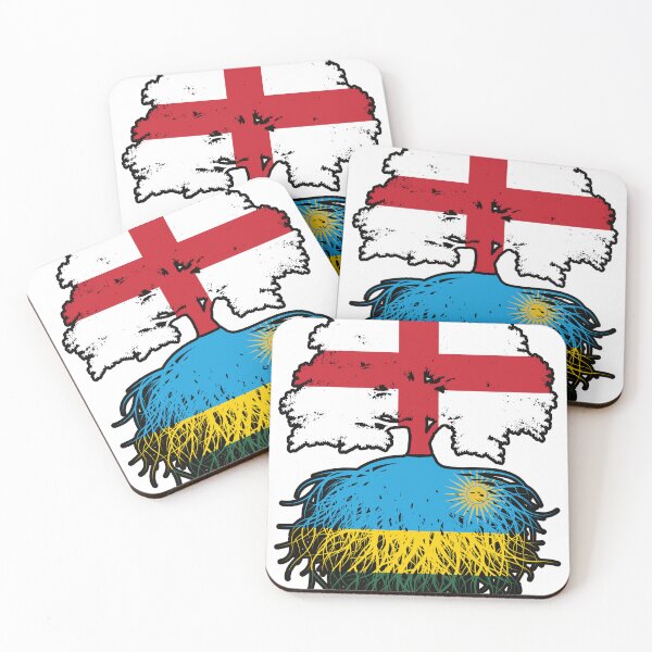 Item preview, Rwanda Rwandan English England Tree Roots Flag designed and sold by FlagX.