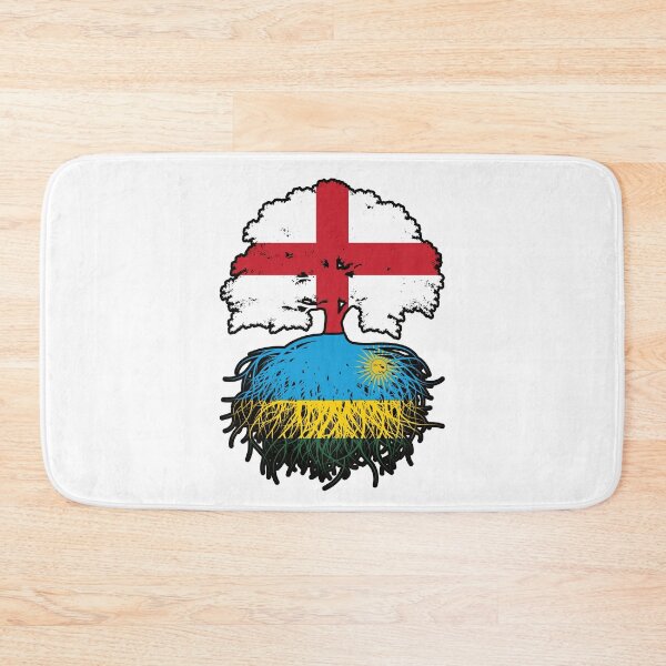Item preview, Rwanda Rwandan English England Tree Roots Flag designed and sold by FlagX.