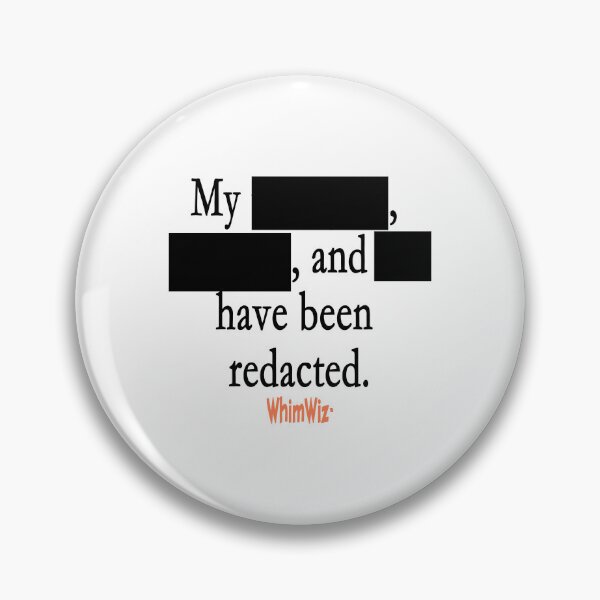 Item preview, Redacted designed and sold by WhimWiz.