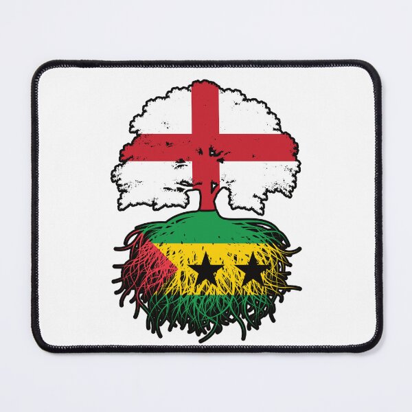 Item preview, Sao Tome and Principe Sao Tomean English England Tree Roots Flag designed and sold by FlagX.
