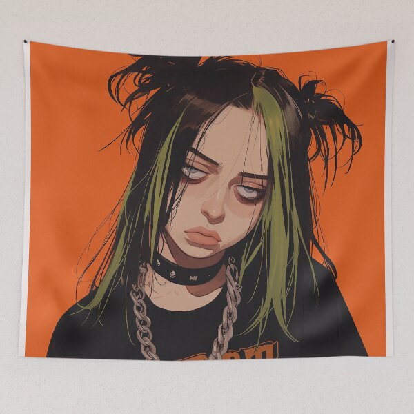 Item preview, Billie's hair inspired avatar designed and sold by Nowshin Tasnim.