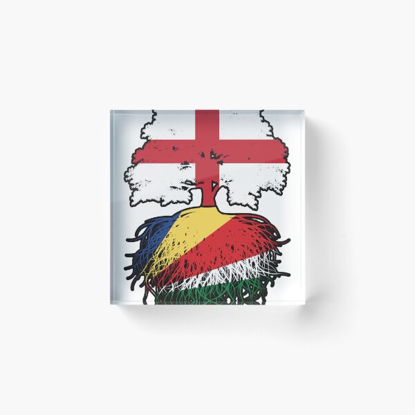 Item preview, Seychelles Seychellois English England Tree Roots Flag designed and sold by FlagX.