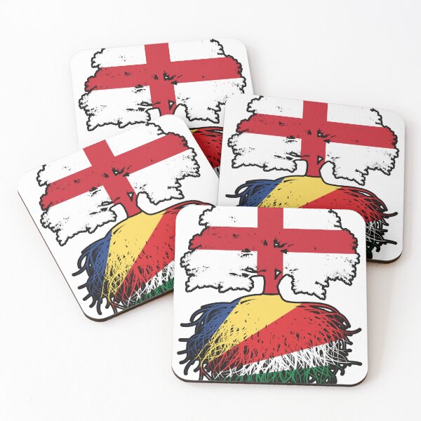 Item preview, Seychelles Seychellois English England Tree Roots Flag designed and sold by FlagX.
