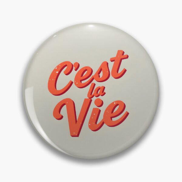 Artikelvorschau, Retro C'est La Vie Design with Distressed Texture entworfen und verkauft von DreamsReimagine.