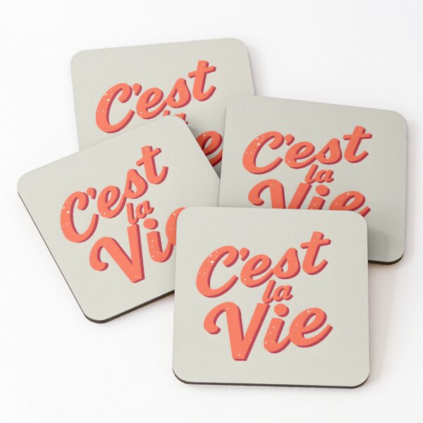 Item preview, Retro C'est La Vie Design with Distressed Texture designed and sold by DreamsReimagine.