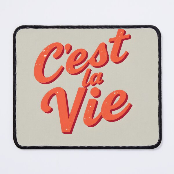 Item preview, Retro C'est La Vie Design with Distressed Texture designed and sold by DreamsReimagine.