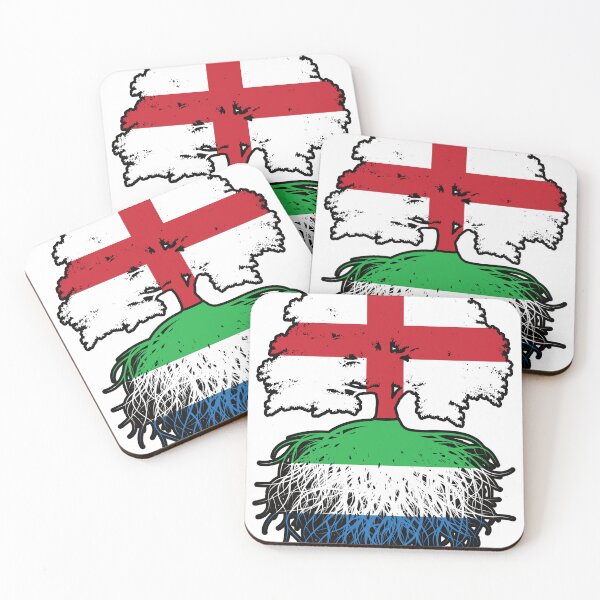 Item preview, Sierra Leone Sierra Leonean English England Tree Roots Flag designed and sold by FlagX.