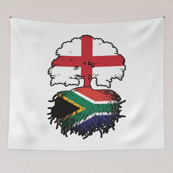 Item preview, South Africa South African English England Tree Roots Flag designed and sold by FlagX.