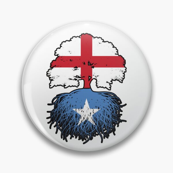 Artikelvorschau, Somalia Somali Englisch England Baum Wurzeln Flagge entworfen und verkauft von FlagX.