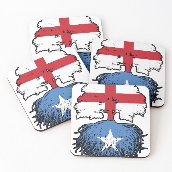 Item preview, Somalia Somali English England Tree Roots Flag designed and sold by FlagX.
