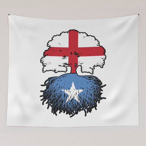 Item preview, Somalia Somali English England Tree Roots Flag designed and sold by FlagX.