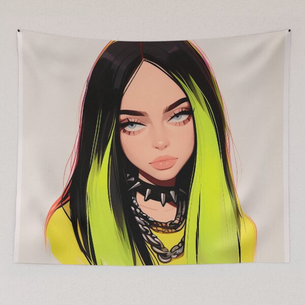 Item preview, Billie's hair inspired avatar designed and sold by Nowshin Tasnim.