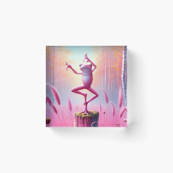 Item preview, Pink Frog Yoga designed and sold by ipan.