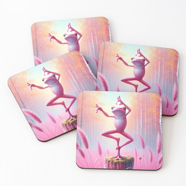 Item preview, Pink Frog Yoga designed and sold by ipan.