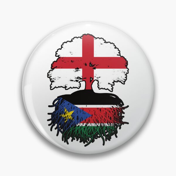 Item preview, South Sudan South Sudanese English England Tree Roots Flag designed and sold by FlagX.