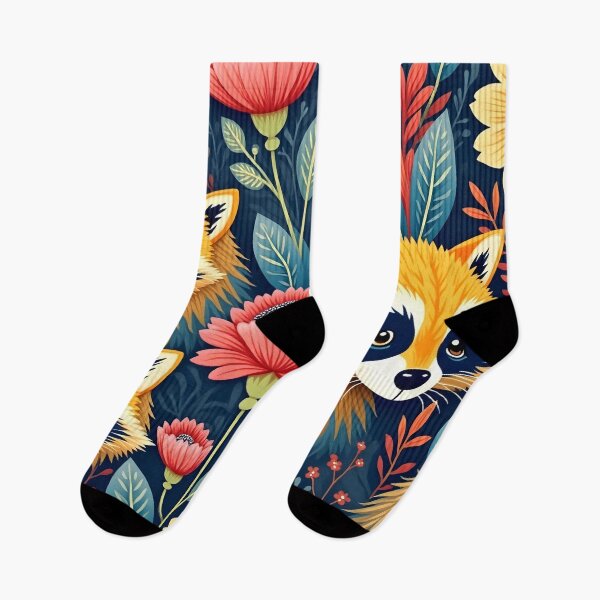 Item preview, Beautiful raccoon and floral pattern designed and sold by Nolan6.