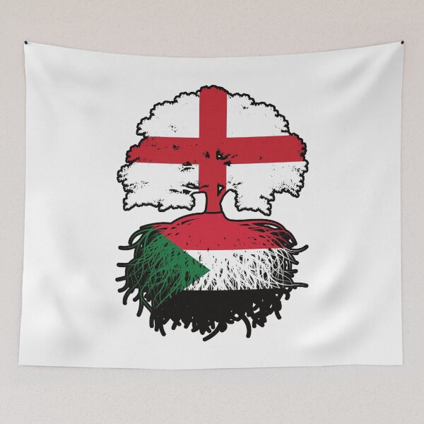Item preview, Sudan Sudanese English England Tree Roots Flag designed and sold by FlagX.