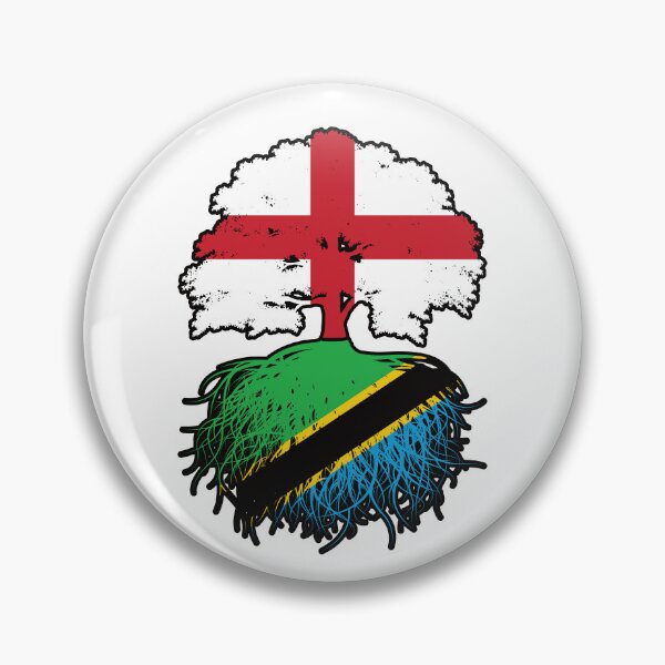Item preview, Tanzania Tanzanian English England Tree Roots Flag designed and sold by FlagX.