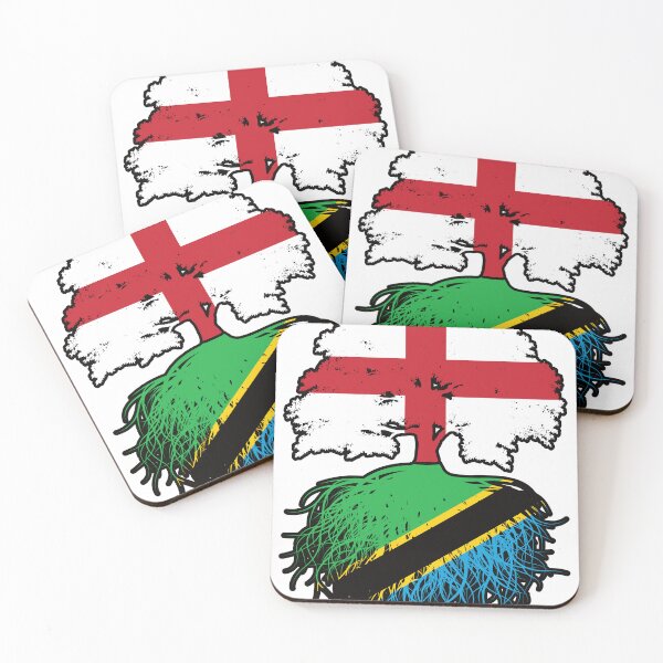 Item preview, Tanzania Tanzanian English England Tree Roots Flag designed and sold by FlagX.