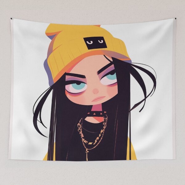 Item preview, Billie's hair inspired avatar designed and sold by Nowshin Tasnim.