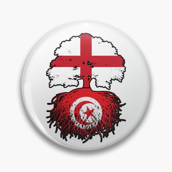 Item preview, Tunisia Tunisian English England Tree Roots Flag designed and sold by FlagX.