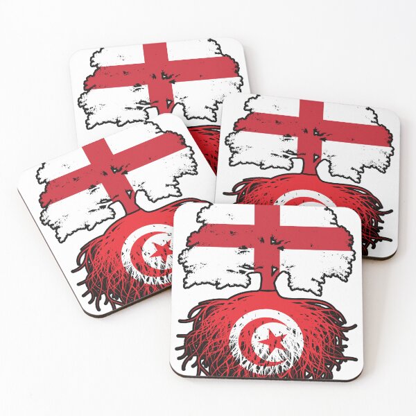 Item preview, Tunisia Tunisian English England Tree Roots Flag designed and sold by FlagX.