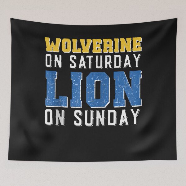 Item preview, Wolverine On Saturday Lion On Sunday designed and sold by OWL-studio.