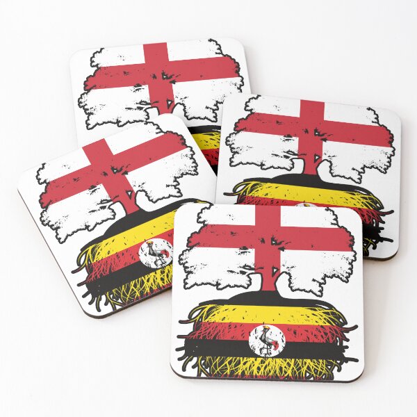 Item preview, Uganda Ugandan English England Tree Roots Flag designed and sold by FlagX.