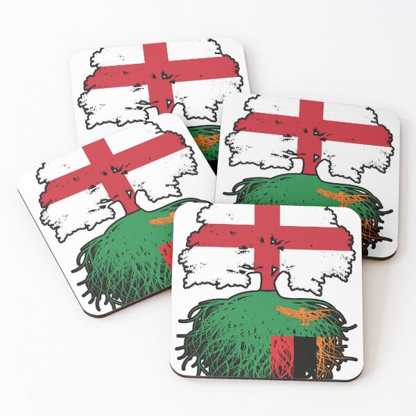 Item preview, Zambia Zambian English England Tree Roots Flag designed and sold by FlagX.