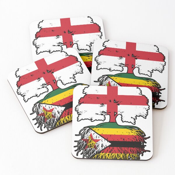 Item preview, Zimbabwe Zimbabwean English England Tree Roots Flag designed and sold by FlagX.