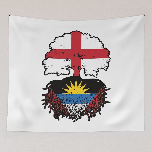 Item preview, Antigua Antiguan English England Tree Roots Flag designed and sold by FlagX.