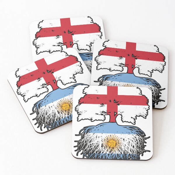 Item preview, Argentina Argentine English England Tree Roots Flag designed and sold by FlagX.