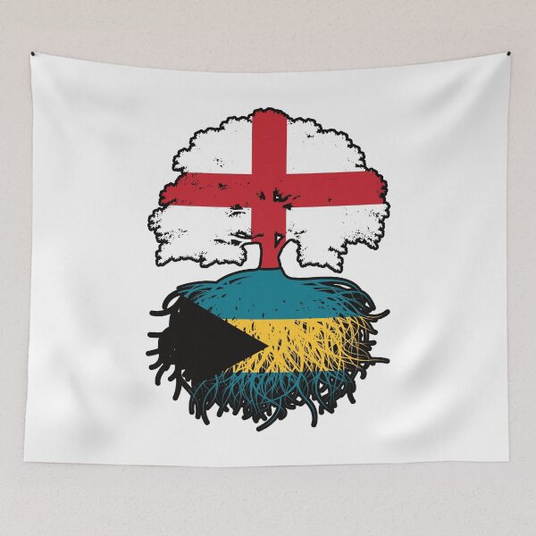 Item preview, Bahamas Bahamian English England Tree Roots Flag designed and sold by FlagX.