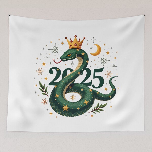 Item preview, snake christmas / christmas 2025 designed and sold by Krasnovaovaova.