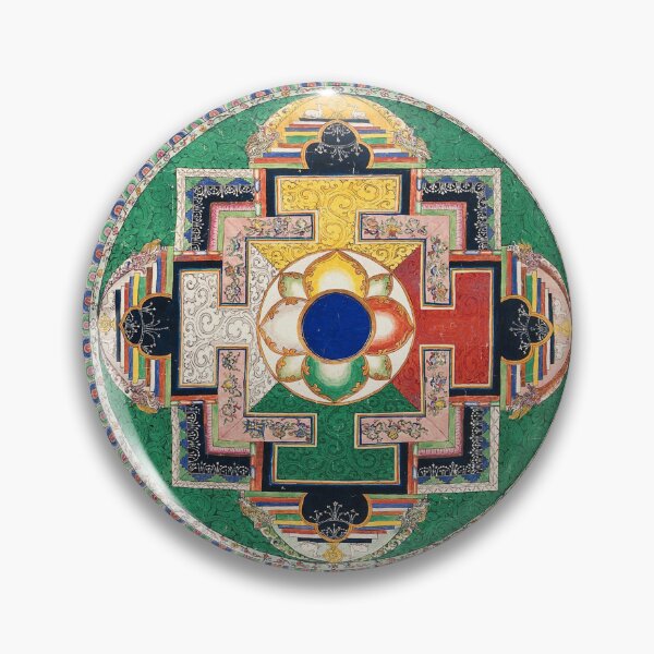 Item preview, Tibetan Mandala, Cultural Symbols, Artifacts of Tibet, Buddhist Symbols designed and sold by CulturalCurios.
