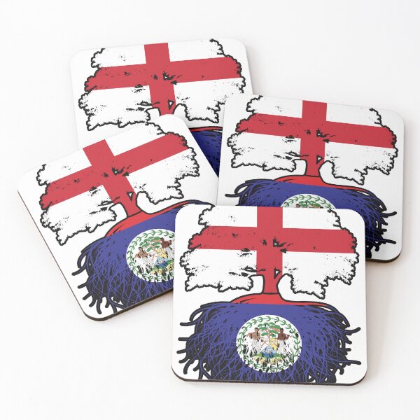 Item preview, Belize Belizean English England Tree Roots Flag designed and sold by FlagX.
