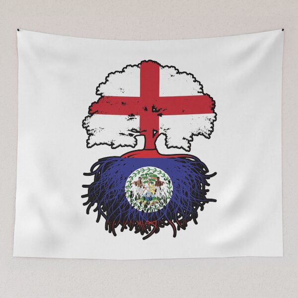 Item preview, Belize Belizean English England Tree Roots Flag designed and sold by FlagX.