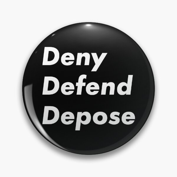 Item preview, Deny Defend Depose Bold Statement Typography Design designed and sold by thegoodwordsco.