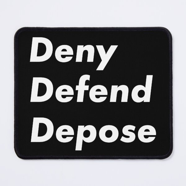 Item preview, Deny Defend Depose Bold Statement Typography Design designed and sold by thegoodwordsco.