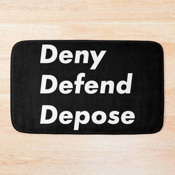 Item preview, Deny Defend Depose Bold Statement Typography Design designed and sold by thegoodwordsco.
