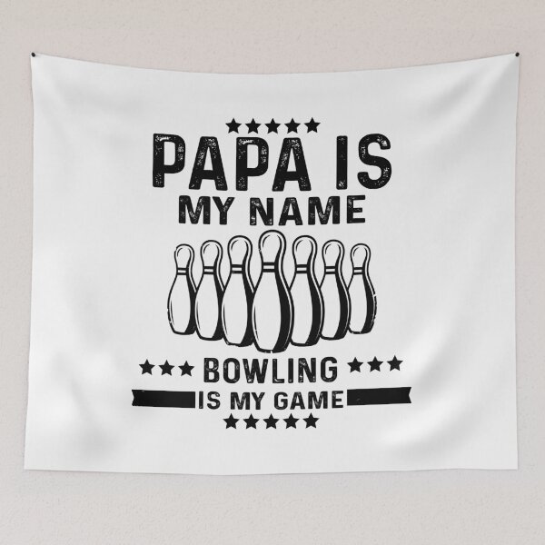 Item preview, papa is my name bowling is my game Funny bowler for Grandpa Tee Papa Dad Men designed and sold by limanol.