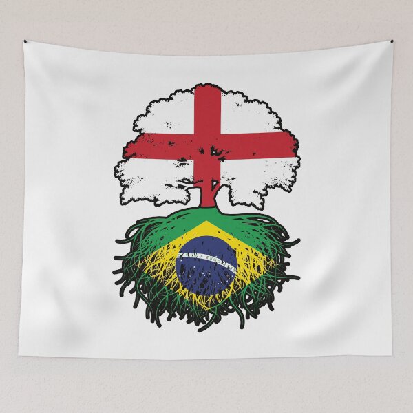 Item preview, Brazil Brazilian English England Tree Roots Flag designed and sold by FlagX.