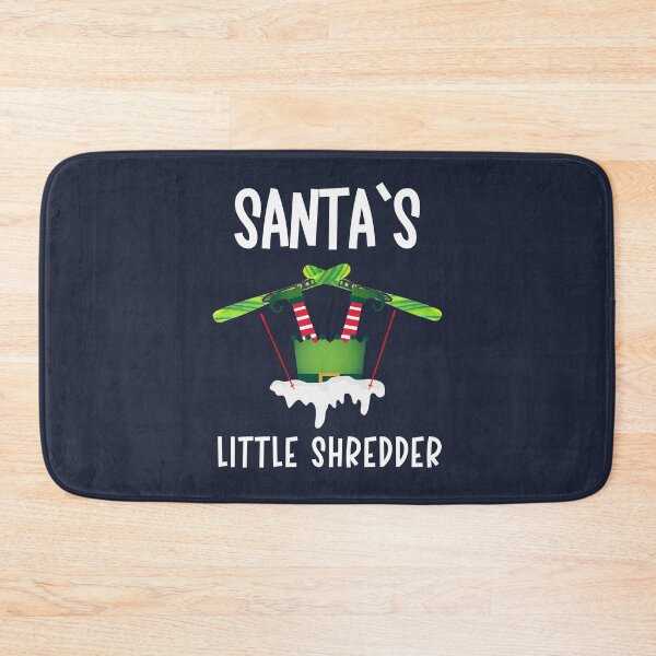 Item preview, Santa's Little Shredder Funny Elf Skiing Ski Holiday Kids designed and sold by Anniko Art Studio.
