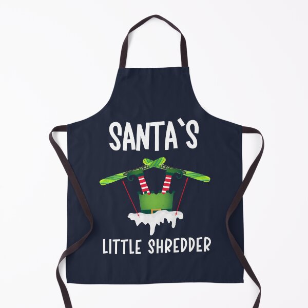 Item preview, Santa's Little Shredder Funny Elf Skiing Ski Holiday Kids designed and sold by Anniko Art Studio.
