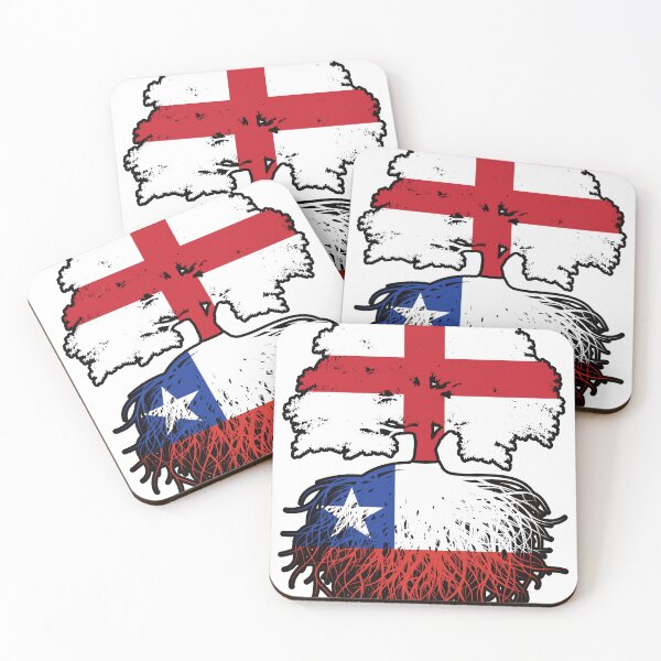 Item preview, Chile Chilean English England Tree Roots Flag designed and sold by FlagX.
