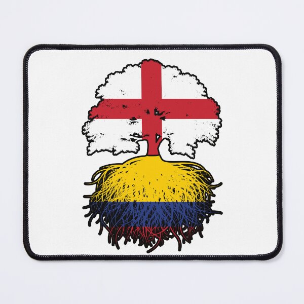 Item preview, Colombia Colombian English England Tree Roots Flag designed and sold by FlagX.