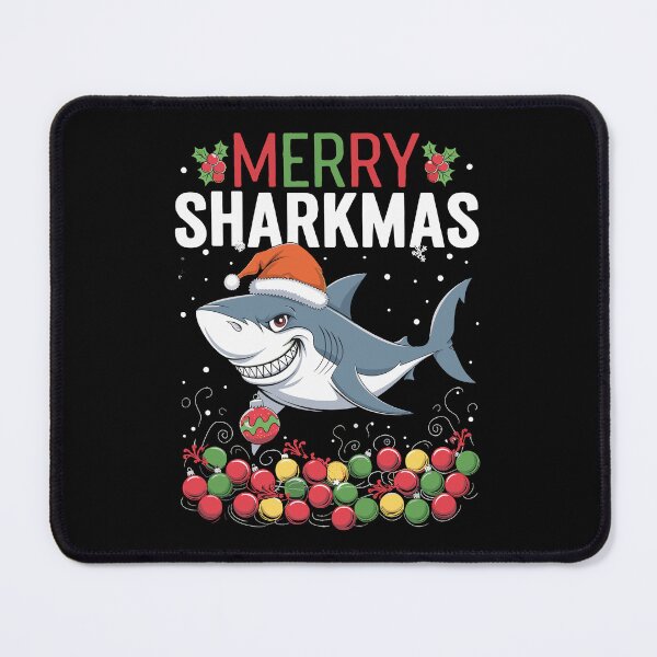 Item preview, Merry Sharkmas Festive Holiday Shark designed and sold by InsanseCreation.