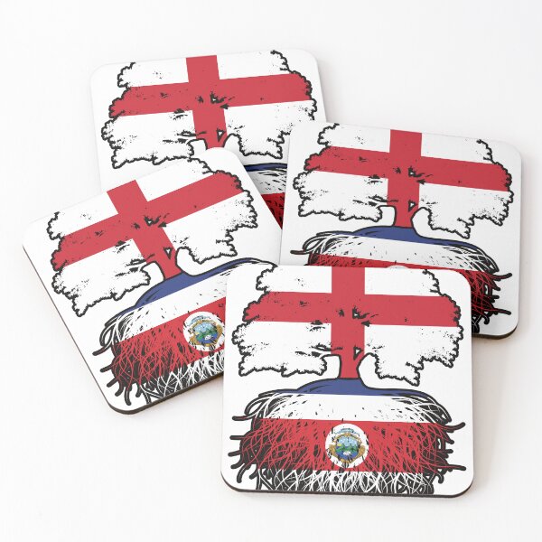 Item preview, Costa Rica Costa Rican English England Tree Roots Flag designed and sold by FlagX.