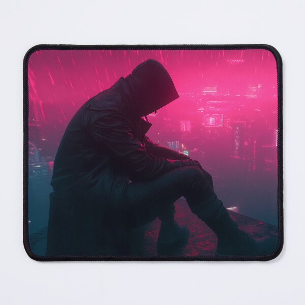 Item preview, Cyberpunk Vigilante: Neon Skyline Solitude designed and sold by Carlos Monteiro.